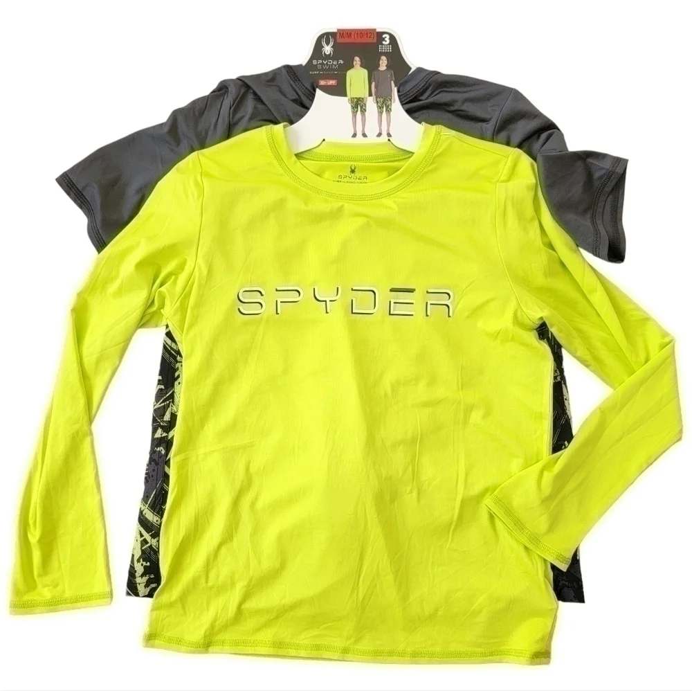 🛑 2 / $40 Sale! SPYDER 3 Piece Surf Sand Sun Swim Set Size (10/12)M NWT